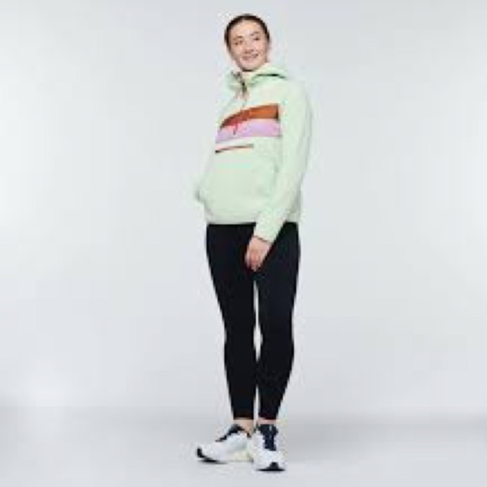 Cotopaxi Teca Fleece Hooded Half Zip Pullover Sweatshirt Stone’s Throw Medium - Picture 3 of 15